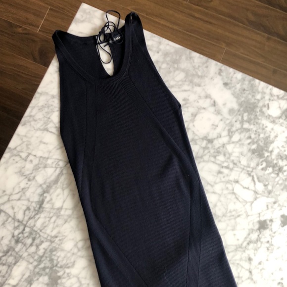 NWOT Zara Ribbed Dress With Thin Straps - Picture 7 of 8